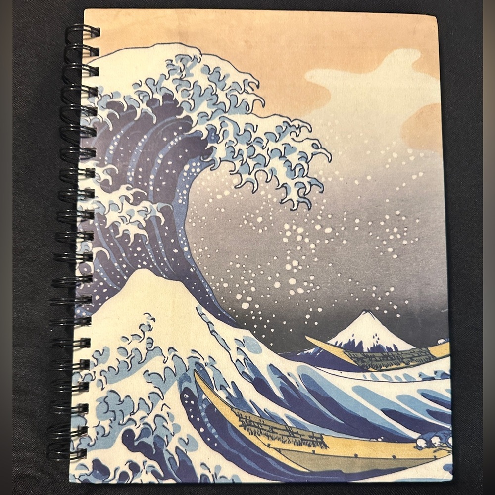 The Great Wave off Kanagawa, Spiral Notebook by Katsushika Hokusai